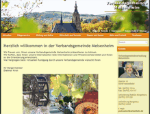 Tablet Screenshot of meisenheim.de